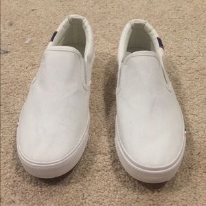 **SOLD** White Slip-On Shoes